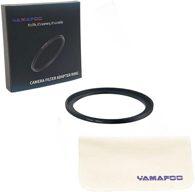 YAMAFOO 86mm to 77mm Step-Up Ring/Step Down Rings Filter Adapter - Image 2