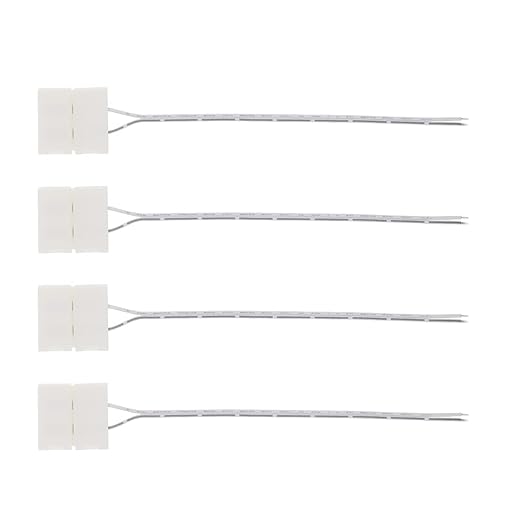 FRANKEVER 23Gauge Hidden Super Flat Audio Cable Suitable for Audio Wire LED Lighting Connection and Other Low Voltage Appliance Connection (4Connectors-D)