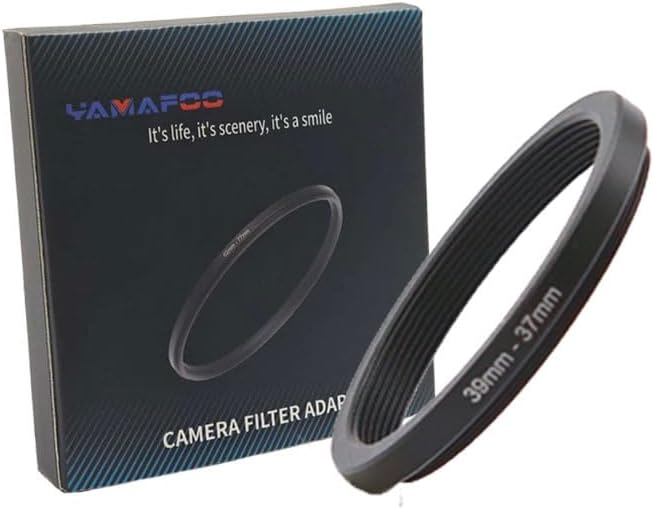 YAMAFOO 39mm to 37mm Step-Up Ring/Step Down Rings Filter Adapter by YAMAFOO