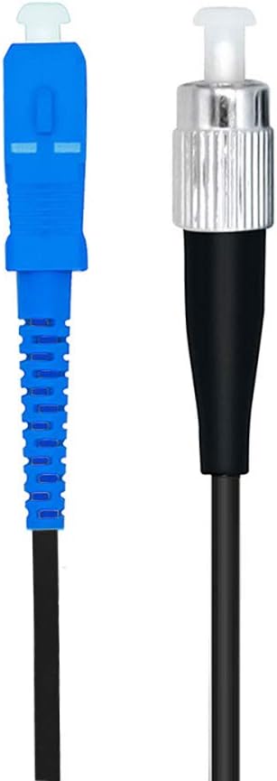 Jeirdus 100M SC to FC Outdoor Armored Simplex SM Fiber Optic Cable Jumper Optical Patch Cord Singlemode 9/125 100Meters 328ft SC-FC