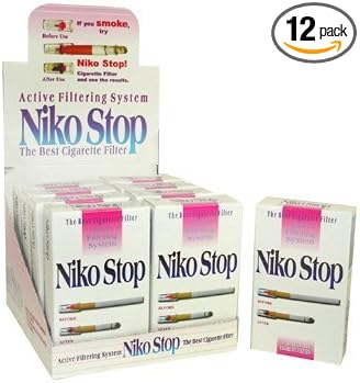 Niko Stop Cigarette Filter 12 Packs, 30 Filters/Pk, Total 360 Filters by Unknown