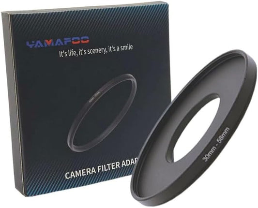 YAMAFOO 30mm to 58mm Step-Up Ring/Step Down Rings Filter Adapter by YAMAFOO