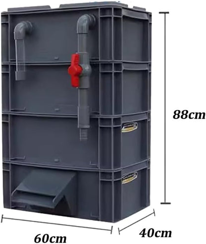 GRRICEPL Fish Tank Filter Box, Waterfall Bio-Filtration Aquarium, Turtle Tank - Image 7