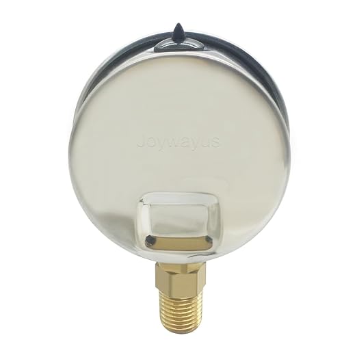 Joywayus Pressure Gauge 0-300 PSI Brass 1/4" NPT Male Thread Lower Mount - Image 4