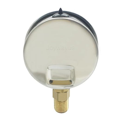 Joywayus Pressure Gauge 0-300 PSI Brass 1/4" NPT Male Thread Lower Mount - Image 4