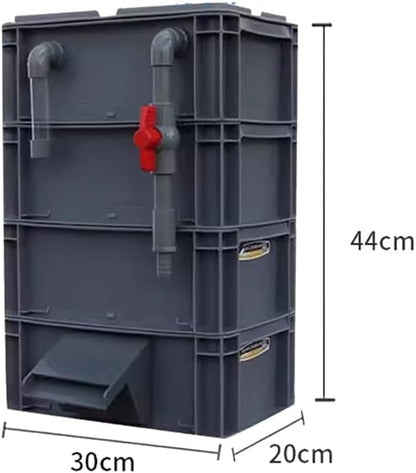 GRRICEPL Fish Tank Filter Box, Waterfall Bio-Filtration Aquarium, Turtle Tank - Image 7