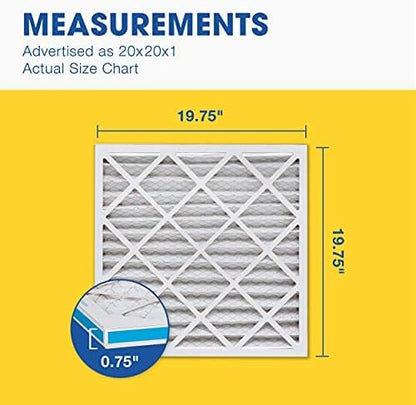 Aerostar 20x20x1 MERV 6 Air Filter, Actual Size, Air Conditioning & Furnace - Image 5