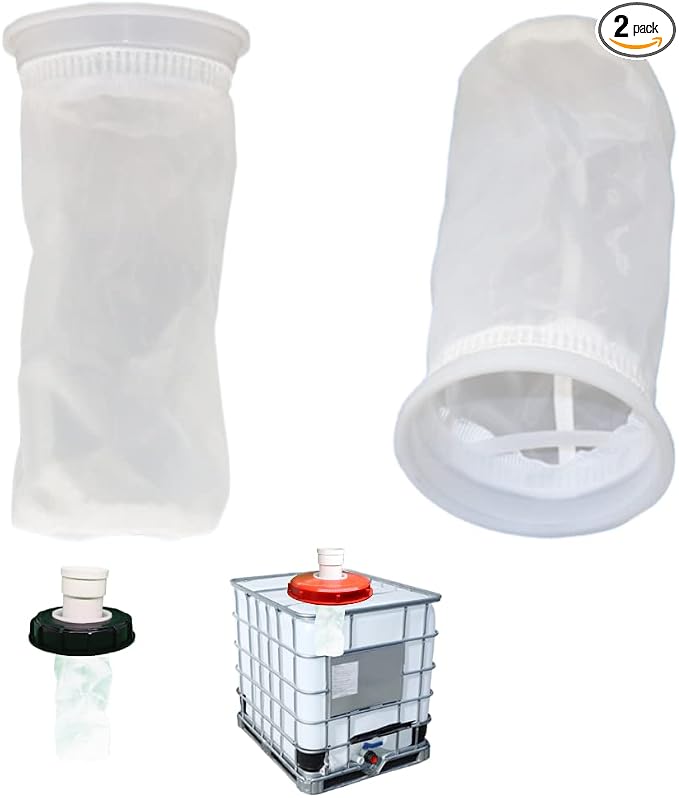 IBC Nylon Lid Filter 2 Pack IBC Lid Nylon Filter Screen Rain Water Filter by HNOYGNU