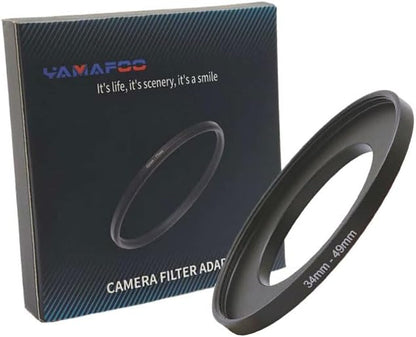YAMAFOO 34mm to 49mm Step-Up Ring/Step Down Rings Filter Adapter by YAMAFOO