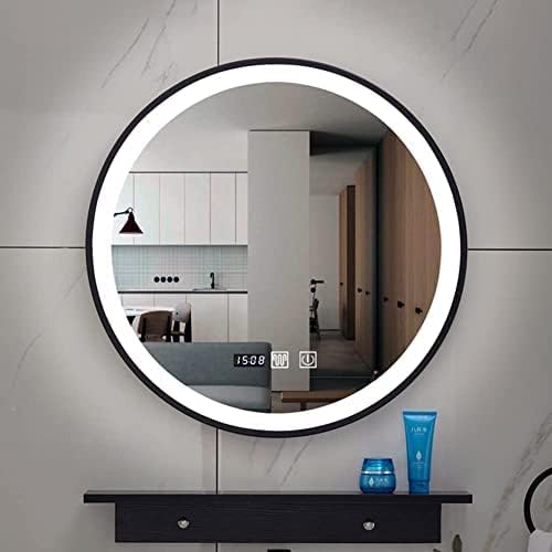 Bathroom Mirror Round Illuminated LED Light Bathroom Mirror, Wall Mounted Mirror - Image 4