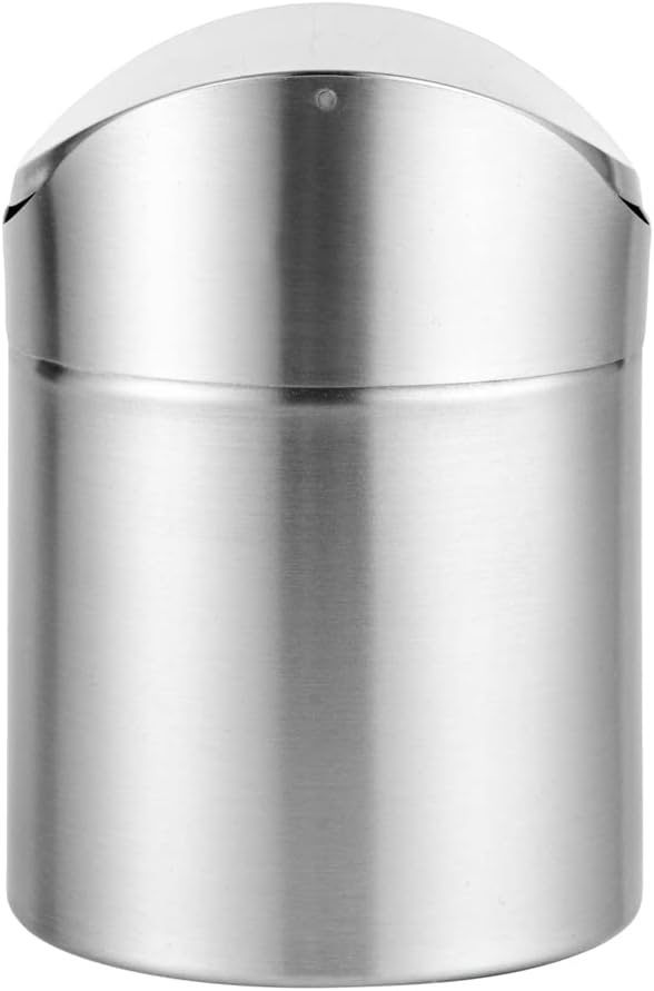 Restaurantware RW Clean 0.4 Gallon Countertop Garbage Can 1 Compact Mini Trash - Image 8