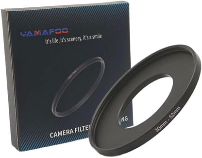 YAMAFOO 30mm to 52mm Step-Up Ring/Step Down Rings Filter Adapter by YAMAFOO