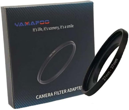 YAMAFOO 27mm to 37mm Step-Up Ring/Step Down Rings Filter Adapter by YAMAFOO
