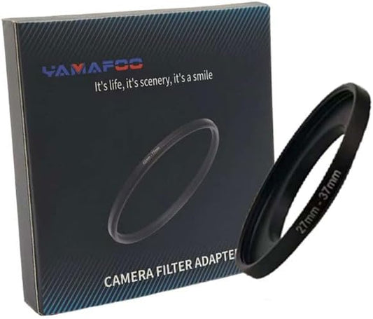 YAMAFOO 27mm to 37mm Step-Up Ring/Step Down Rings Filter Adapter by YAMAFOO