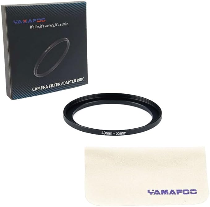 YAMAFOO 49mm to 55mm Step-Up Ring/Step Down Rings Filter Adapter - Image 2