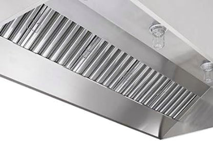Commercial Kitchen Restaurant Duty Exhaust Hood, Wall Canopy Stainless Steel - Image 5