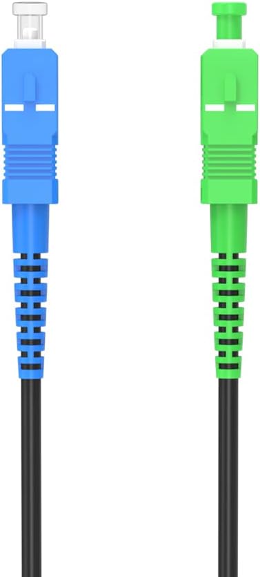 Jeirdus 150M SC/PC to SC/APC Outdoor Armored Simplex 9/125 SM Fiber Optic Cable Jumper Optical Patch Cord Singlemode 150Meters 492ft SC-SC