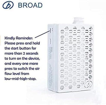 BROAD Breathe Easier AirPro Mask Rechargeable Reusable Air Purifying Respirator - Image 7
