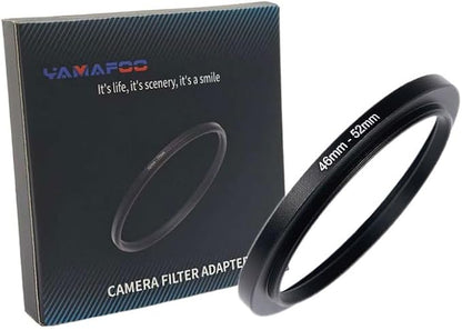 YAMAFOO 46mm to 52mm Step-Up Ring/Step Down Rings Filter Adapter by YAMAFOO
