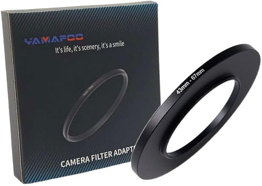 YAMAFOO 43mm to 67mm Step-Up Ring/Step Down Rings Filter Adapter by YAMAFOO