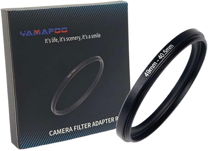 YAMAFOO 49mm to 40.5mm Step-Up Ring/Step Down Rings Filter Adapter by YAMAFOO
