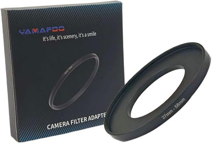 YAMAFOO 37mm to 58mm Step-Up Ring/Step Down Rings Filter Adapter by YAMAFOO
