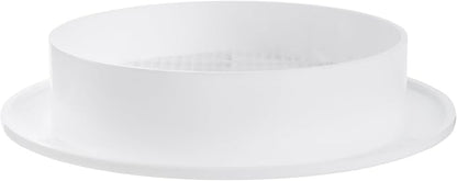 White 4" Inch Round Ventilation Grille - Image 6