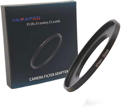 YAMAFOO 37mm to 52mm Step-Up Ring/Step Down Rings Filter Adapter by YAMAFOO