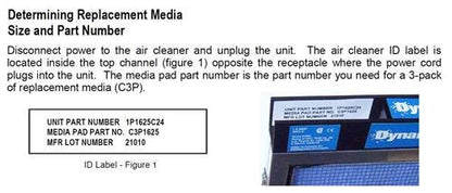 C3P2025 20 x 25 Air Filter Replaces PMAC 3LP2025 CLP2025 - Image 3