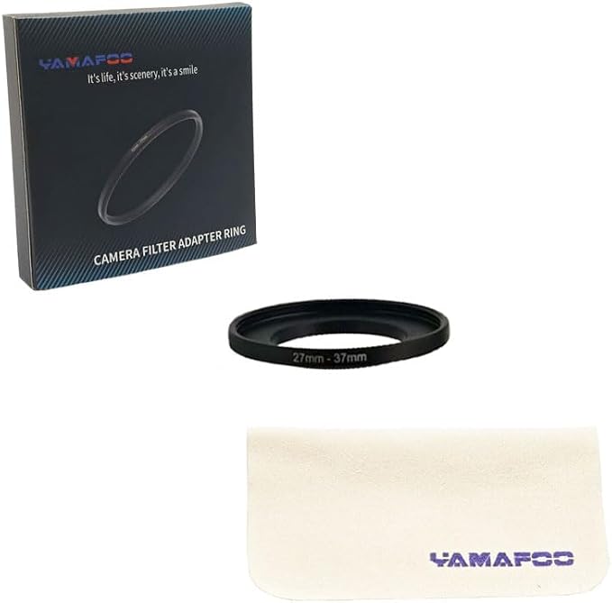 YAMAFOO 27mm to 37mm Step-Up Ring/Step Down Rings Filter Adapter - Image 2