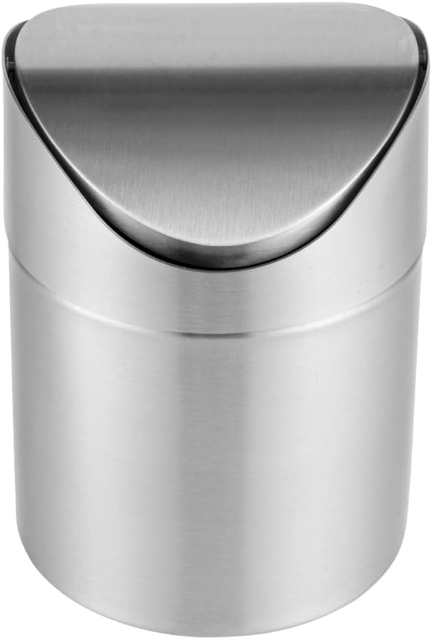 Restaurantware RW Clean 0.4 Gallon Countertop Garbage Can 1 Compact Mini Trash - Image 7