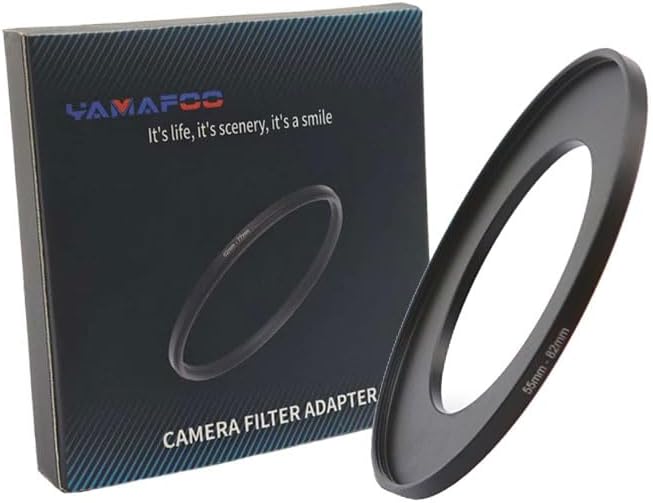YAMAFOO 55mm to 82mm Step-Up Ring/Step Down Rings Filter Adapter by YAMAFOO