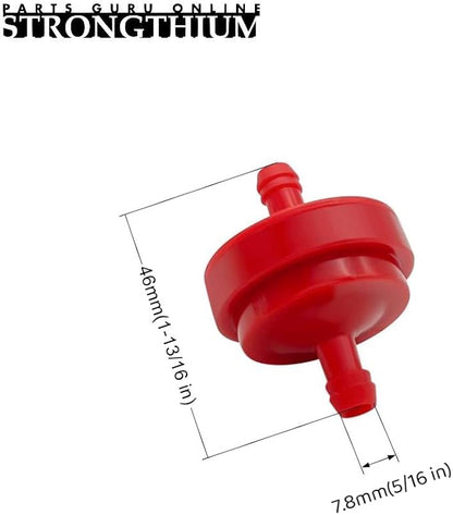 Strongthium Lawn Mower 1/4 Inch ID Inline Gas Fuel Filter 298090S Replacement - Image 2