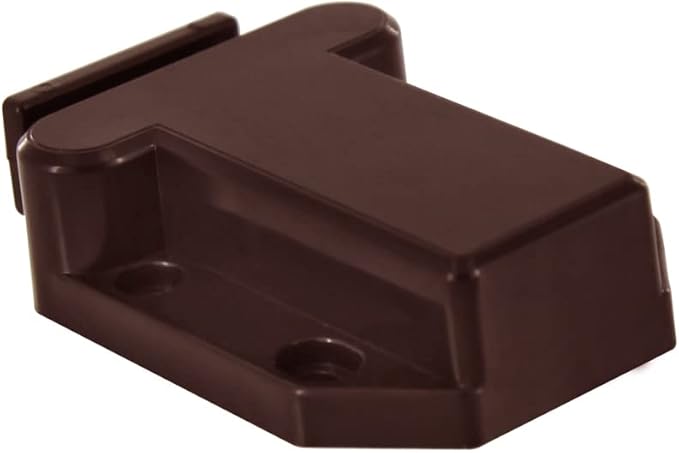 Cabinets Push Latch Cabinet & Furniture Door Catches Cabinet Latch Rebound Self-Locking Device Kitchen Closet Closing Door Catch Closer（4 Pack Brown）