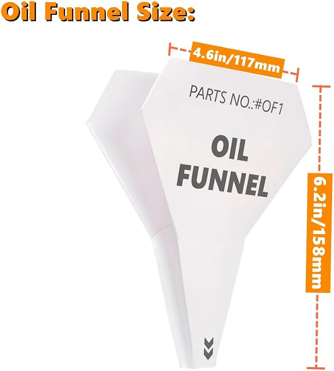 070185E Oil Filters with Paper Funnel Oil Wipe - Image 5