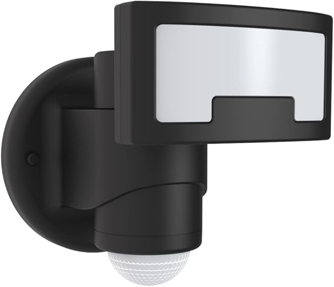 Outdoor Motion Sensor Tracking LED Floodlight Security Light (Black) Versonel Nightwatcher VSL90, Rotating Movement for Intruder Deterrent