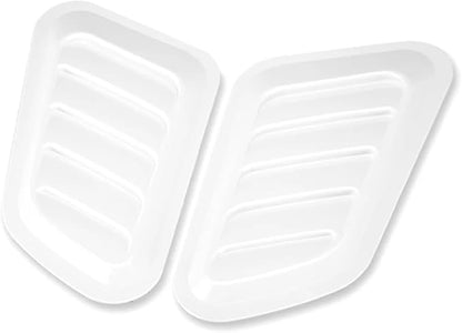 2Pcs ABS Car Air Flow Intake Hood Scoop Vent Bonnet Cover Universal DIY by Unknown