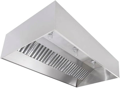 Commercial Kitchen Restaurant Duty Exhaust Hood, Wall Canopy Stainless Steel by SUNAIR