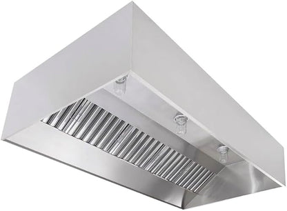 Commercial Kitchen Restaurant Duty Exhaust Hood, Wall Canopy Stainless Steel by SUNAIR