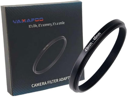 YAMAFOO 49mm to 46mm Step-Up Ring/Step Down Rings Filter Adapter by YAMAFOO