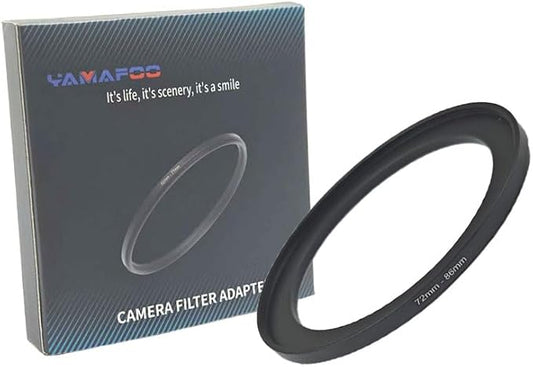 YAMAFOO 72mm to 86mm Step-Up Ring/Step Down Rings Filter Adapter by YAMAFOO