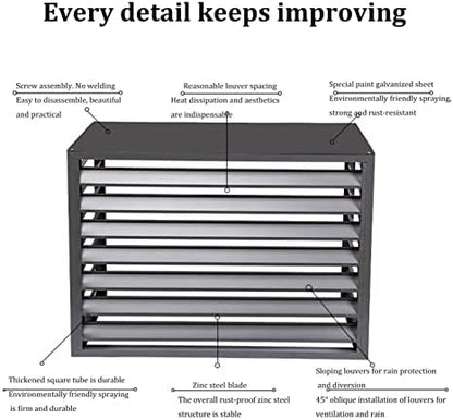 Aluminum Air Conditioner Cover, Privacy Fence Screen, Outdoor Condenser - Image 3