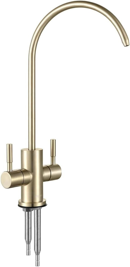 304SUS Stainless Steel 2 Way Filtered Kitchen Bar Sink Faucet Reverse Osmosis by Genpe