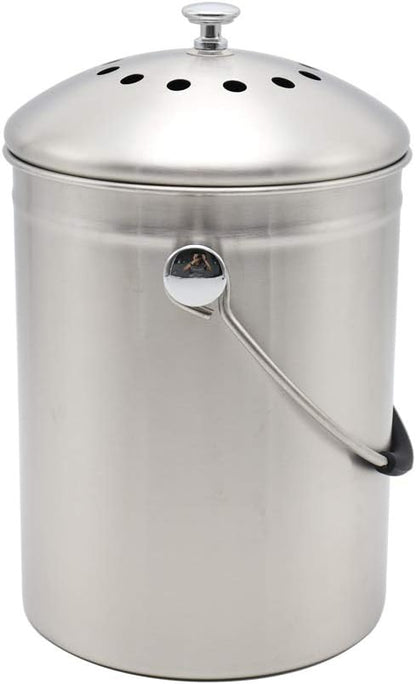Abakoo Stainless Steel Compost Bin - Image 3