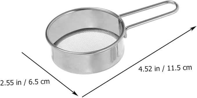 Luxshiny 2pcs Stainless Steel Flour Sieve - Image 6
