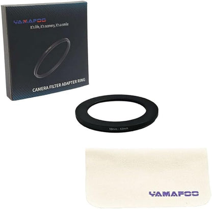 YAMAFOO 58mm to 43mm Step-Up Ring/Step Down Rings Filter Adapter - Image 2