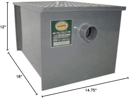 Commercial Carbon Steel Grease Trap Interceptor 14lb - Image 6