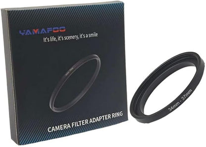 YAMAFOO 34mm to 37mm Step-Up Ring/Step Down Rings Filter Adapter by YAMAFOO