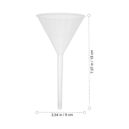 Veemoon 10pcs 90mm Plastic Triangle Funnels Pp Laboratory Filling Funnels - Image 2