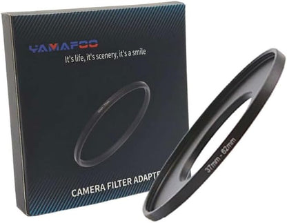 YAMAFOO 37mm to 62mm Step-Up Ring/Step Down Rings Filter Adapter by YAMAFOO